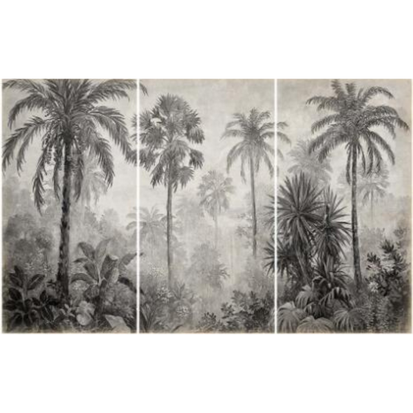 Triptyque PALMERAL Y CASCADA (3x140) x 270cm